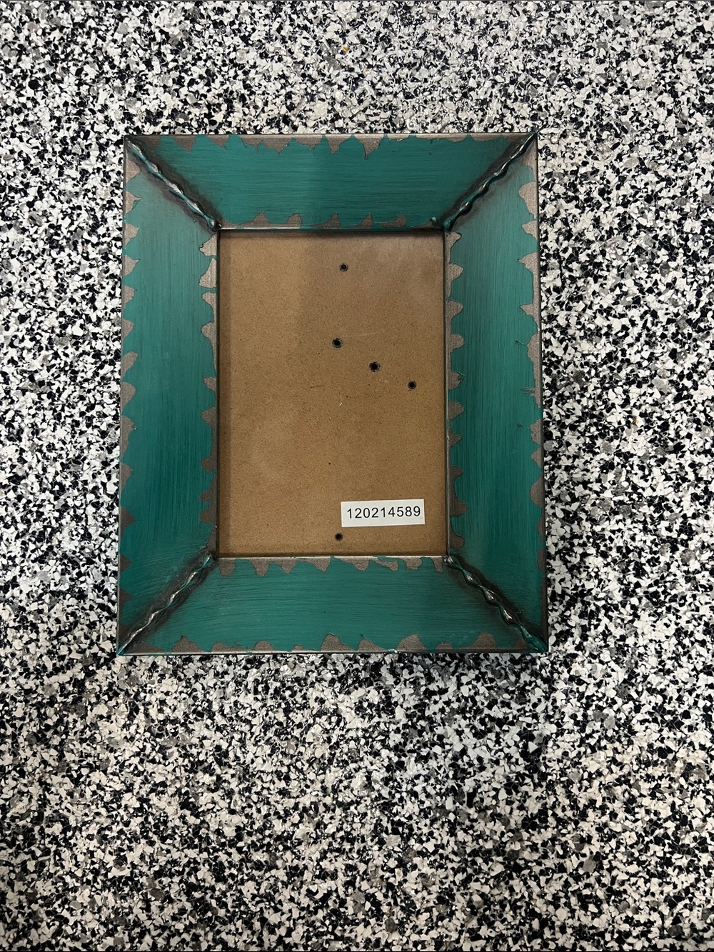 Kohl's Teal Distressed Metal-Accented Picture Frame